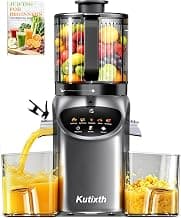 Entsafter 450W Slow Juicer mit 156mm Fütterungsrutsche | 3L Füllvolumen, Kaltpresse, Hohe Saftausbeute, BPA-Frei, Für Ganze Gemüse und Obst - Super Angebot