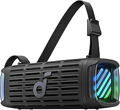 soundcore Boom 3i by Anker – Robuster Outdoor Lautsprecher, Bluetooth Lautsprecher, wasserdicht IP68, 50W BassUp™ 2.0 Sound, BT 5.3, 16h, Lichtshow + TWS-Stereo, Kayak, Angeln, Campen (Nachtschwarz) - Amazon Angebot