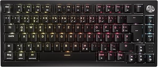 Corsair K65 Plus Wireless 75% RGB Mechanische Gaming-Tastatur – Schwarz - Stark reduziert