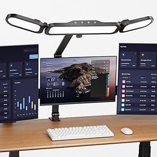 Schreibtischlampe mit Klemme, verstellbarer Schwenkarm, Schreibtischlampen für Heimbüro, dimmbar, temperierend, Augenpflege, Schreibtischlicht, helle moderne LED-Tischlampe - Jetzt günstig kaufen