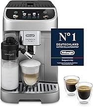 De’Longhi Magnifica Plus - Perfetto Kaffeevollautomat mit LatteCrema-Milchaufschäumer, 18 One-Touch-Getränke, farbiges Touch-Display, Silber Schwarz (ECAM322.70.SB) - Details ansehen