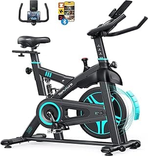 [Aktualisierte]Heimtrainer Fahrrad mit APP, 0-100% Magnetwiderstand Stationäres, 15KG Schwungrad, Ultraleise, Ergometer Hometrainer Bis 160KG, Tablet-Halter - Top Deal
