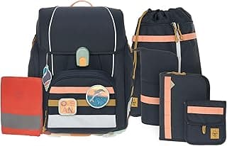 LÄSSIG School Set Boxy Unique - Schulranzen 7tlg. Dark Blue Ocean Edition - Details ansehen