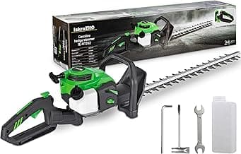 Iskra Profi Heckenschere Benzin | 360° Komfortgriff angenehmes Schneiden | Vibrationsschutz | 56 cm Schnittlänge, 0,75 kW | mit Mischbehälter & Zubehör - Günstig online kaufen