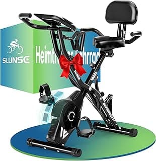 5-in-1 Heimtrainer Fahrrad, 2026 Neu Hometrainer Fahrrad mit 16 Stufen Magnetwiderstand, Klappbar Ergometer Heimtrainer mit 10dB extra Leise, Indoor Bike für Kardio-Training zu Hause, Bis 160KG - Amazon Angebot