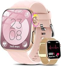 2026 Neu Smartwatch Damen mit EKG+HRV/ΒΙυtｚυcker/Harnsäure/BMI 1,97 AMOLED Gesundheitsuhr mit Telefonfunktion 24H Herzfrequenz Blutdruck SPO2 Körpertemperatur,Schlafmonitor Fitnessuhr für Android/iOS - Details ansehen