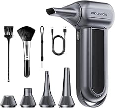WOLFBOX MF100 Electric Air Duster-150000RPM Super Power Cordless Air Duster, wiederaufladbare Luftgebläse, 3-Gang einstellbare Mini-Gebläse, Staubgebläse für Computer, Tastatur, Outdoor, Haus und Auto - Produktbild