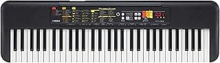 Yamaha PSR-F52 Digital Keyboard, schwarz – Kompaktes digitales Keyboard für Einsteiger mit 61 Tasten, 144 Instrumentenklängen und 158 Begleit-Styles - Details ansehen