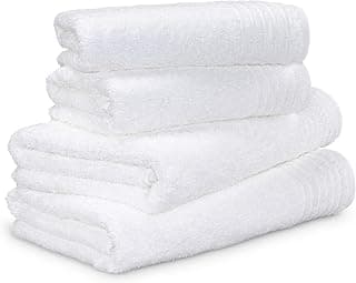Möve Handtuchset New Classic 4-TLG Handtücher - 2X 50x100cm + 2X 67x140cm, 100% Baumwolle, Snow - Details ansehen