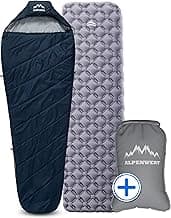 Alpenwert® Isomatte Outdoor [Kleines Packmaß & Ultraleicht] Luftmatratze perfekt für Camping, Wandern, Backpacking UVM. - Schlafmatte aufblasbar - Details ansehen