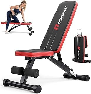 Hantelbank Klappbar 300KG, Verstellbare Trainingsbank 95% Vormontiert, 9-fach Rückenlehne, Kompakte Fitnessbank, 1-Sekunde Faltbar für Zuhause - Produktbild