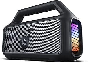 soundcore by Anker, Boom 2 Outdoor-Lautsprecher, 80W, Subwoofer, BassUp 2.0, 24h Akku, IPX7 Wasserdicht & Schwimmt, LED-Licht, USB-C, EQ, BT 5.3, Mobiler Bluetooth-Speaker, Camping, Strand, Garten - Günstig online kaufen