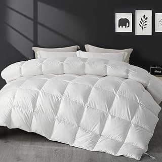 SAPHREAS Daunendecke Ganzjahres für Allergiker, Baumwollgewebe mit Daunen & Federn Füllung, Oeko-Tex, RDS Zertifiziert für Tierwohl weiße Bettdecke 155x220 cm - Günstig online kaufen