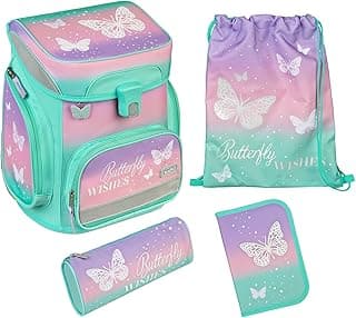 Scooli EasyFit Schulranzen-Set 5-teilig Butterfly Wishes - Produktbild