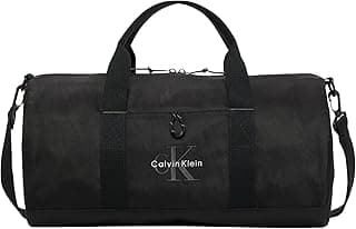 Calvin Klein Herren Duffle Bag Tasche Bold Weekender mit Tragegurt, Schwarz (Black), Einheitsgröße - Super Angebot