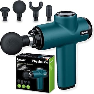 Beurer MG 99 Massagepistole, handliche Massage Gun mit 4 Aufsätzen, kraftvolle Triggerpunktmassage, Lockerung von Verspannungen, kompaktes Muskelmassagegerät mit 5 Intensitätsstufen & Akku - Jetzt günstig kaufen