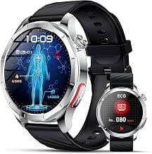 2026 Smartwatch Herren mit EKG/HRV/BMI/Blutdruck/Harnsäure(Silber) - Jetzt günstig kaufen