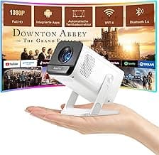 [Mini Beamer & Offizielle Lizenzierte App] XuanPad Weiß Smart Beamer 4K Unterstützung 25000 Lumen mit WiFi und Bluetooth, Tragbarer Native 1080P Outdoor Projektor mit 360° Ständer - Günstig online kaufen