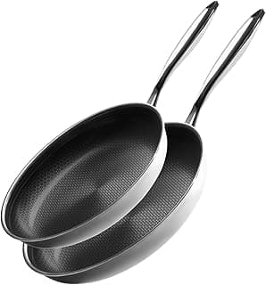 Onyx Cookware Pfannenset 24+28 cm – Beschichtete Induktionspfannen Set | Für alle Herdarten; kratzfeste Antihaft-Oberfläche; 3-Schicht Edelstahl/Aluminium; PFAS-frei; ofenfest bis 260 °C - Jetzt günstig kaufen