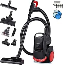 LEHMANN Staubsauger beutellos mit Handgriff-Steuerung, Leistungsstarke Zyklontechnologie, 2-Fach Filtration mit HEPA-Filter, Bodenstaubsauger mit 4 Modi für Multi-Oberflächen-Reinigung - Amazon Angebot