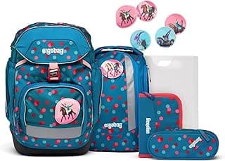 ergobag Schulranzen-Set Pack Set | Ergonomischer Schulrucksack, flexibles 6-teiliges Set für die 1. Klasse Grundschule, geeignet für Mädchen und Jungen - Super Angebot