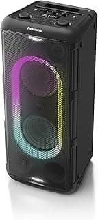 Panasonic SC-TMAX45E-K Hochleistungs-Audiosystem mit Bluetooth, 1000 W, integrierter Beleuchtung, USB, optischem Eingang für TV, Gitarren- & Mikrofoneingängen für Karaoke, Schwarz - Günstig online kaufen