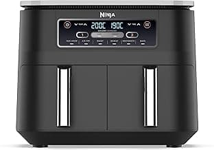 Ninja Foodi Dual Zone Digitale Heißluftfritteuse, 7,6L Airfryer, 2 Fächer, Antihaftbeschichtung, spülmaschinenfeste Körbe, 6-in-1, 4-6 Portionen, Schwarz AF300EU - Günstig online kaufen