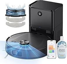 Ultenic T20 Pro Saugroboter mit Wischfunktion 8000 Pa, Staubsauger Roboter mit Absaugstation 3,5 L, Staubsaugroboter für Tierhaare Teppich Böden, AI-gestützte Laser-Hindernisvermeidung, APP-Bedienbar - Produktbild