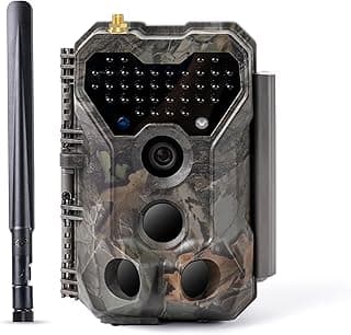 S970 4G LTE Wildkamera, 48MP 1296P, Mit Live Streaming Funktion, Nachtvision, 0.1s Bewegungsaktivierung, Wasserdicht, App Übertragung, GPS Ortung - Produktbild