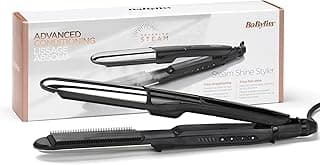 BaByliss Steam Shine, 21-in-1 Dampf-Glätteisen mit schonendem Wasserdampf zum Glätten und Locken, 5 Temperaturstufen von 170°C bis 230°C, ST496E - Top Deal