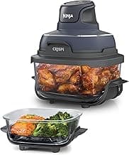 Ninja CRISPi tragbare Air fryer Heißluftfritteuse, 3,8 l, 4-in-1: Heißluftfrittieren, Braten, Warmhalten, Recrisp, kompakt, 6 Portionen, 2x herausnehmbare Glasbehälter & Deckel, 1700W, Grau FN101EUGY - Günstig online kaufen