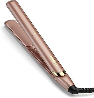 BaByliss Rose Gold Glätteisen - Keramikplatten für glattes Styling, Universalspannung für weltweiten Einsatz, ultra-schnelles Aufheizen in Sekunden, Temperatureinstellungen bis zu 235°C, 2598PE - Stark reduziert