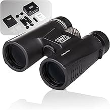 HD Fernglas 10x42 kompakt & wasserdicht - Leistungsstarkes Allround Outdoorfernglas für Wandern, Reise & Vogelbeobachtung - Ferngläser für Erwachsene & Jugendliche - Top Deal