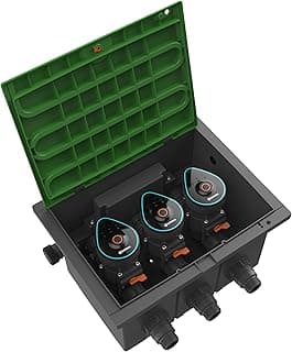 Gardena Ventilbox 9 V Bluetooth-Set: Bodeneinbaudose für den unterirdischen Einbau von batteriebetriebenen Bewässerungsventilen, programmierbar per App (1286-20) - Details ansehen