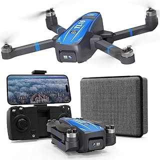 TL16 Drohne mit Kamera, Bürstenloser Motor, Drohnen mit 4K HD Kamera für Erwachsene, Optische Flusspositionierung, Faltbare Drohne Anfängerfreundliche, Blau - Stark reduziert