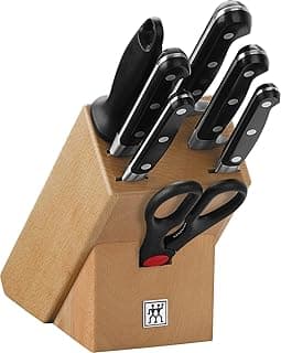 ZWILLING Professional S Messerblock 8-teilig, Rostfreier Spezialstahl, Schwarz, Made in Germany - Super Angebot