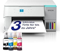 EcoTank ET-2956 Weißer A4-Multifunktionsdrucker mit Wi-Fi & AirPrint Tintentank, Scannen, Kopieren & Duplexdruck, bis zu 3 Jahre Tinte im Lieferumfang enthalten - Details ansehen