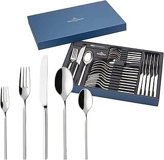Villeroy & Boch – Newwave Tafelbesteck 30 Teilig Für 6 Personen, Spülmaschinenfest, Besteck Set, Essbesteck Set, Besteckset Mit Messer, Gabel, Löffel, Edelstahl - Super Angebot
