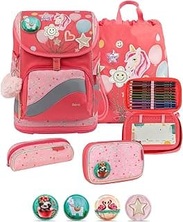 Belmil Smarty Plus Premium Schulranzen Set 405-51/P/S (Rose Quartz 2) - Super Angebot