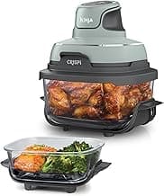 Ninja CRISPi Tragbare Air Fryer Heißluftfritteuse, 3,8 l, 4-in-1: Heißluftfrittieren, Braten, Warmhalten, Recrisp, Kompakt, 6 Portionen, 2 Herausnehmbare Glasbehälter & Deckel, 1700 W, Sage FN101EUSG - Günstig online kaufen