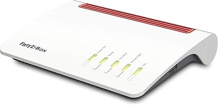 AVM Fritz!Box 7590 High-End WLAN AC + N Router (VDSL-/ADSL, 4x4 MU-MIMO mit 1.733 (5 GHz) und 800 MBit/s (2.4 GHz), DECT-Basis, Media Server) (Generalüberholt) - Top Deal