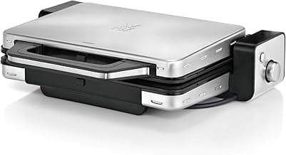 WMF Lono Kontaktgrill 2-in-1, Tischgrill, Plattengriller, Kontaktgrill abnehmbare Platten, spülmaschinenfeste Grillplatten, 2100 W - Top Deal