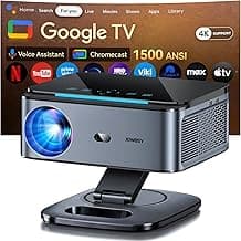 Beamer【1500 ANSI/Autofokus/360°-Drehung】 XIWBSY Projektor 4k Google TV/Sprachsteuerung, WiFi 6 Bluetooth 5, 38000 Lumen, Heimkino/Outdoor Beamer Netflix | Sprachsteuerung, WiFi 6 Bluetooth 5, 38000 Lumen, Heimkino/Outdoor Beamer Netflix - Super Angebot