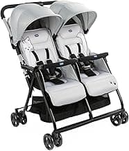 Chicco OHlalà Twin Geschwisterwagen von Geburt bis 15 kg, Kinderwagen für Zwillinge und Geschwister, Verstellbarer Faltbarer Zwillingsbuggy, Regenschutz und Ausziehbares Verdeck - Amazon Angebot