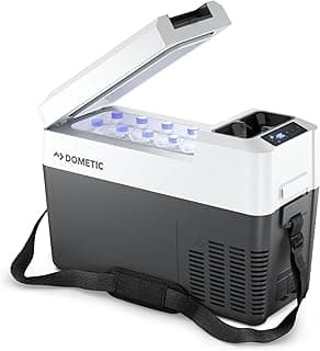 DOMETIC CFF 12 Kompressor-Kühlbox, elektrisch, leicht, 13 Liter, 12/230 V für Auto, Lkw, Boot, Wohnmobil und Steckdose, Grau - Details ansehen