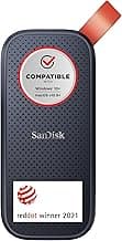 SANDISK Portable SSD 2 TB - bis zu 800 MB/s Lesen - Schwarz | Externe SSD,Gummischlaufe, robustes Laufwerk bis zu 2 m, USB 3.2 Gen 2, USB-C - Top Deal