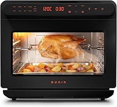 OUNIN Dampfbackofen 24L, 9-in-1 Backofen Freistehend, Platzsparendes, LED Display Backofen zum Dämpfen, Heißluftfrittieren, Toasten, Braten, Backen, Aufwärmen, Dörren und Fermentieren, Edelstahl - Amazon Angebot