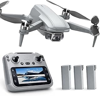 GPS Drohne mit Kamera 4K (EIS), 4,5 Zoll Bildschirm, bürstenloser Motor, 3 Akkus (90 min), Auto-Rückkehr, Folgemodus, 1000 m Reichweite, faltbar Quadrocopter unter 249 g – CHUBORY G9 Pluto - Jetzt günstig kaufen