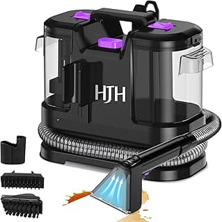 Polsterreiniger Gerät Nassauger, 450W 12kPa Teppichreiniger Waschsauger, Nasssauger Polsterreiniger, Kompakter Teppichreiniger und Textilreiniger – Waschsauger für Teppich, Polster Autositze & Sofa - Produktbild