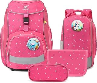 SKYSPER Schulranzen Set 5-teilig für Jungen Mädchen 1. Klasse Grundschule Schulrucksack Sporttasche Outdoor Sport Ergonomischer Schultaschen Federmäppchen Sets - Amazon Angebot